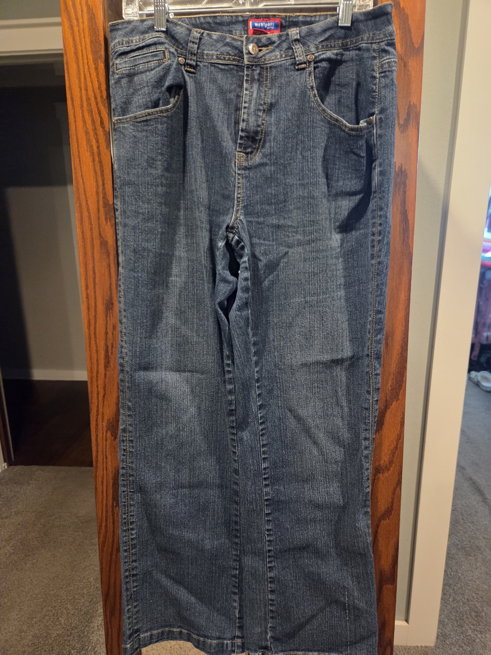 Westport Women's Plus Size Dark Blue Bootcut Jeans